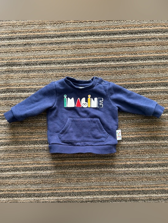Hudson's Bay Company Other - HBC Navy 'Imagine' Graphic Pullover Baby Sweatshirt